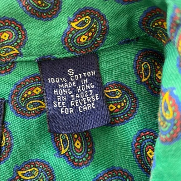 90s Gap Oversized Shirt - Paisley Print - Picture 11 of 12